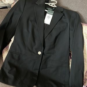 Lauren Ralph Lauren Black Blazer Size 10 NWT